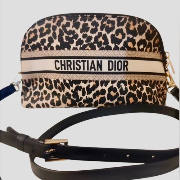 Brand New Christian Dior Leopard Print Crossbody Bag GWP/VIP - Picture 1 of 10